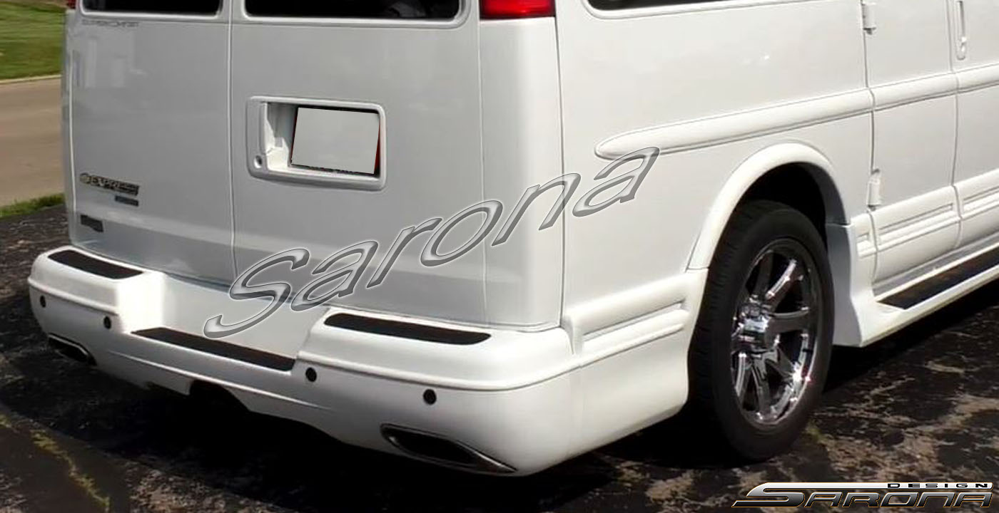 Custom Chevy Express Van  All Styles Rear Bumper (2003 - 2026) - $980.00 (Part #CH-040-RB)